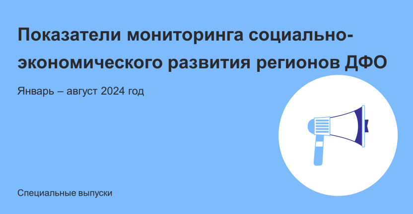 Показатели мониторинга социально-экономического развития регионов Дальневосточного федерального округа январь – август 2024 года